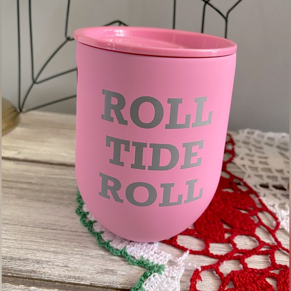 "Roll Tide Roll” Corkcicle Neon Lights Stemless Cup w
Lid ✨ Sun Soaked Pink 12oz - Picture 8 of 14